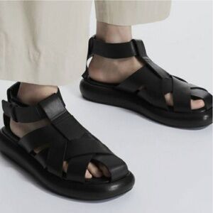 NIB COS LEATHER FISHERMEN SANDALS 7